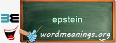 WordMeaning blackboard for epstein